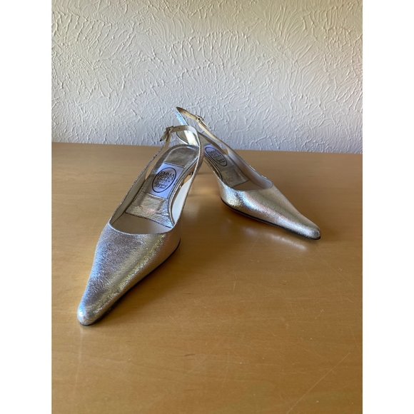 Emma Hope's Silver Slingback Shoes EU 37.5 - Picture 2 of 7